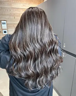 セミロング 🇺🇸ハイライト特 化美容師🇺🇸漆沢のヘアスタイル