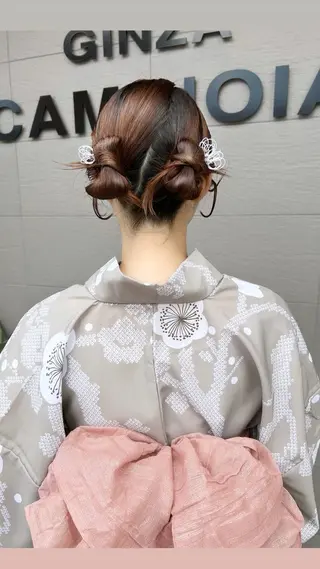 ミディアム ヘアアレンジ ナカジマ ナナのヘアスタイル