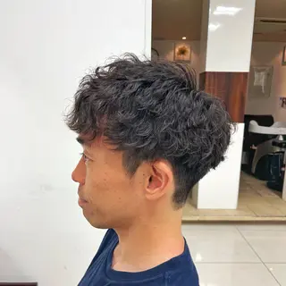 ショート パーマ メンズ 店舗指名No.1 吉岡　弘のヘアスタイル