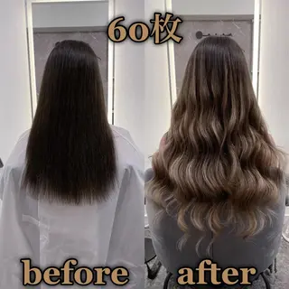 ロング KOSEI シールエクステのヘアスタイル