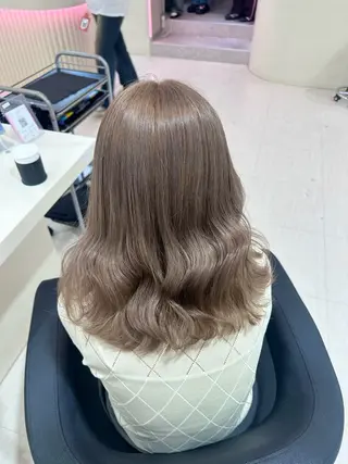 セミロング カラー ヘアアレンジ 🎀 yuuka🎀のヘアスタイル