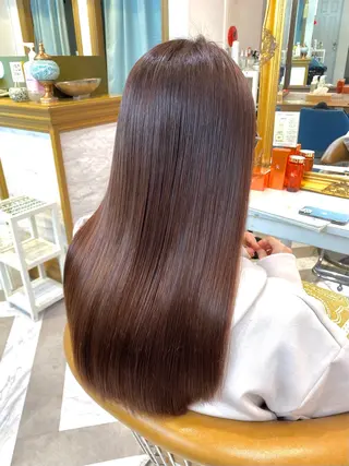 ロング カラー レイヤーカット /透明感カラー西田のヘアスタイル