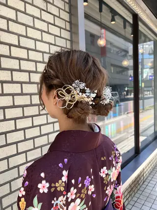 ロング ヘアアレンジ 🌞レイヤー×カラー 前川那津美🌞のヘアスタイル