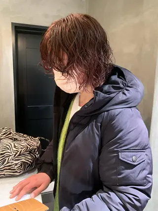 ミディアム カラー パーマ アンニュイヘア🪽 ayumiのヘアスタイル