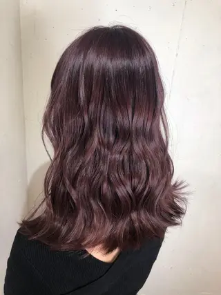 ミディアム カラー パーマ ヘアアレンジ 八巻 晴香のヘアスタイル