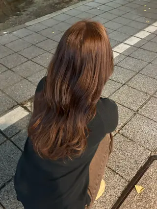 ロング カラー 🍓ハイトーンカラー 🎀nene🍓のヘアスタイル