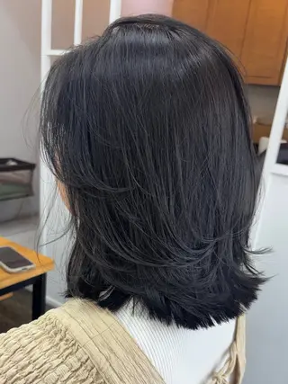 ミディアム カラー 杉山 タダスケのヘアスタイル