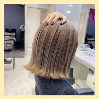 ミディアム 💛ムラ修正ブリーチ 💛YUUのヘアスタイル