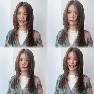 ロング レイヤーくびれヘア アレンジmanakaのヘアスタイル