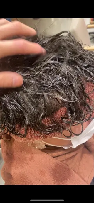 ミディアム パーマ メンズ unopulir   茶屋町店所属・unopulir 景山　凌のヘアスタイル