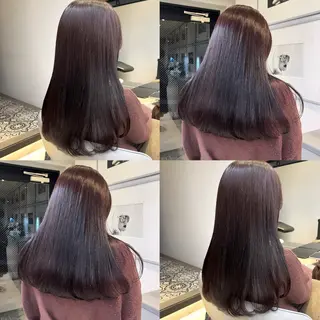 ロング カラー カジュアルを女っぽく 𝗮𝘆𝗮𝗰𝗼のヘアスタイル