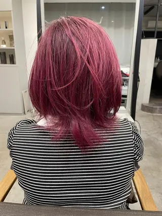 ミディアム 絶対綺麗な暖色カラー 🎯あります✨増渕✨のヘアスタイル