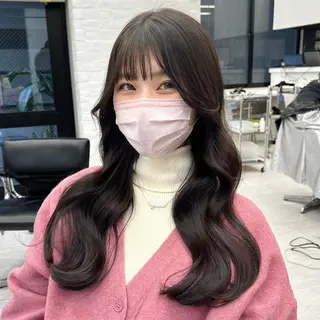 ロング 韓国ヘア♡ 顔まわりカットayaのヘアスタイル