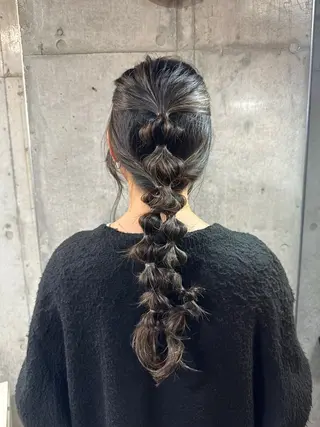 ヘアアレンジ ドアベルヘアリビング所属・加藤志保 🎗️🫧モデル募集のヘアスタイル