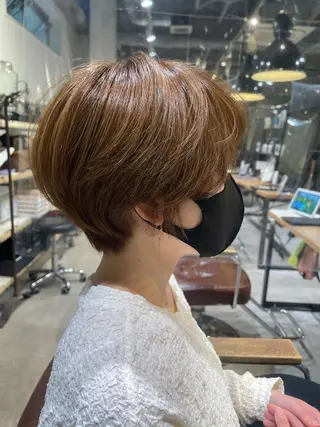 ショート ショートヘア💫 ハイトーン西田拓馬のヘアスタイル