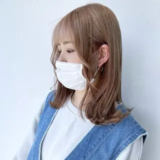 セミロング カラー TECHRISE豊橋店所属・坂柳 朱音のヘアスタイル