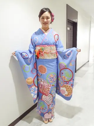 ロング ヘアアレンジ Hair&Make  Delight*のヘアスタイル