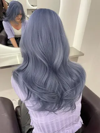 ロング カラー ヘアアレンジ 艶髪ハイトーン 💎yuuki💎のヘアスタイル