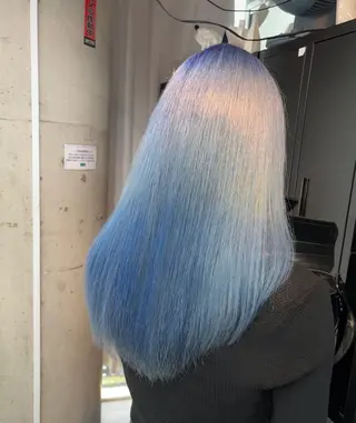 ロング カラー 落ちる黒 森崎雄斗のヘアスタイル