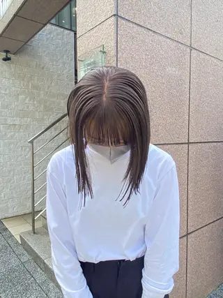 ショート カラー 艶カラー 🤍🫧/makoのヘアスタイル