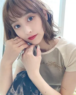 ミディアム カラー 具志 正太のヘアスタイル