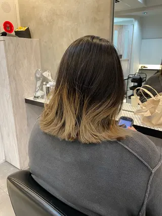 ミディアム カラー ニュアンスカラー🫧 加納のヘアスタイル