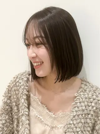 ミディアム 淡路.上新庄/透明感 .艶カラー/野口春貴のヘアスタイル