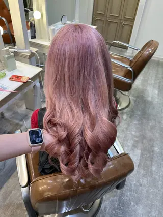 カラー エクステ🎀 暖色カラー🎀amiのヘアスタイル
