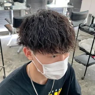 ショート パーマ メンズ メンズ特化美容師/ 藤戸 椋のヘアスタイル
