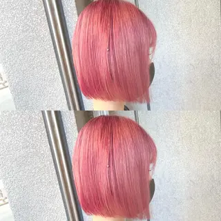 セミロング カラー Beleza原宿所属・MOMO艶髪 🩵モテカラーのヘアスタイル