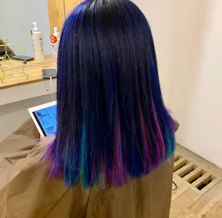 ミディアム カラー 中嶋 【ナカジマ】のヘアスタイル