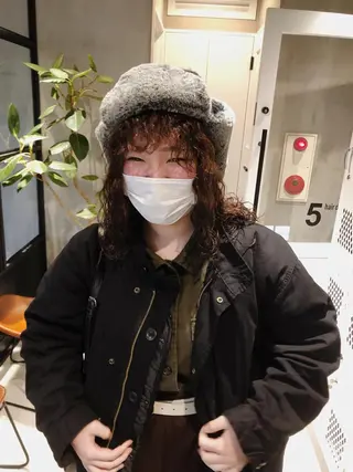 ミディアム カラー パーマ ヘアアレンジ メンズ ショートヘア原宿 fifth コシのヘアスタイル