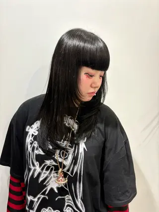 セミロング 久米 文弥のヘアスタイル