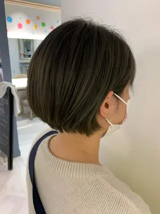 ショート カラー 🍓韓国ヘア レイヤ ーカット🍓笠原 葵のヘアスタイル