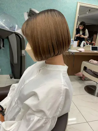 ミディアム 福島成美/髪質改善 縮毛矯正/カラーのヘアスタイル