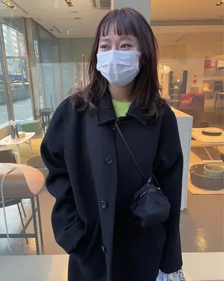 ミディアム 田中 碧のヘアスタイル