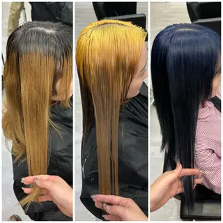 セミロング カラー いろあそび所属・ショート/ウルフ カットモデル募集のヘアスタイル