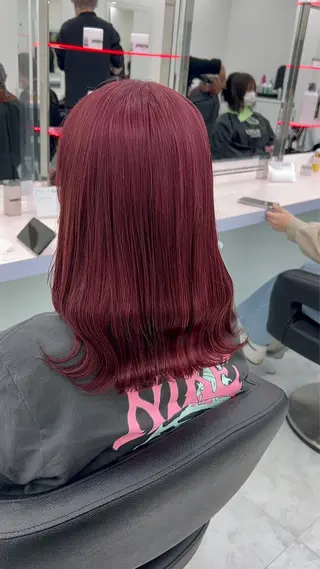 ミディアム カラー パーマ ヘアアレンジ メンズ 🤍透明感カラー🤍 ブリーチ🤍AINEのヘアスタイル