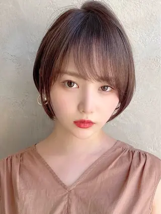 ショート カラー 💍新宿ショート 💍岩田莉奈のヘアスタイル
