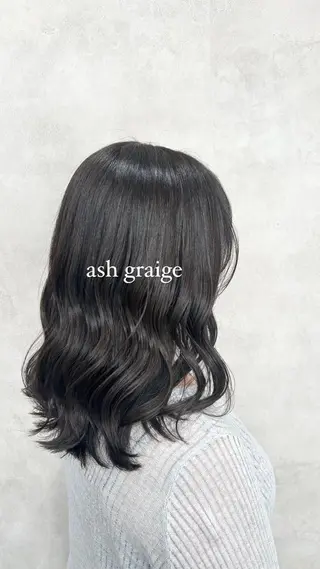 カラー 💎色落ち綺麗に白肌 ラベンダー💎りんのヘアスタイル