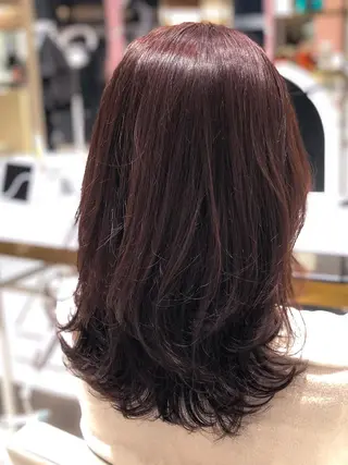 セミロング カラー 艶髪とアイラッシュ ❤️関根悠の眉毛・アイブロウイメージ