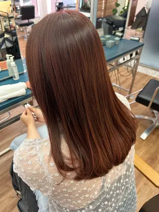 セミロング カラー aivee所属・吉祥寺/グロスカラー haruna☀️のヘアスタイル