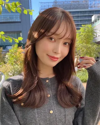 ロング 🧡くびれヘア/前髪 顔周り🧡久原結衣のヘアスタイル