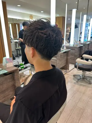 パーマ メンズ 佐野 太河のヘアスタイル