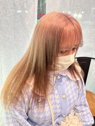 ロング カラー 💖デザインカラー/ タダ ハナカ💖のヘアスタイル