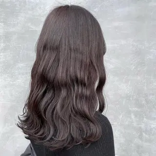 セミロング カラー 丸山 明日香のヘアスタイル