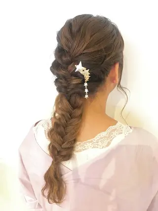 ロング ヘアアレンジ さかい なつみのヘアスタイル