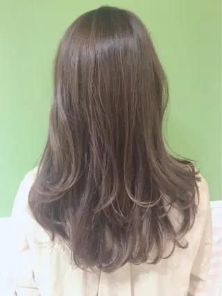 ロング カラー にしだ まりえのヘアスタイル