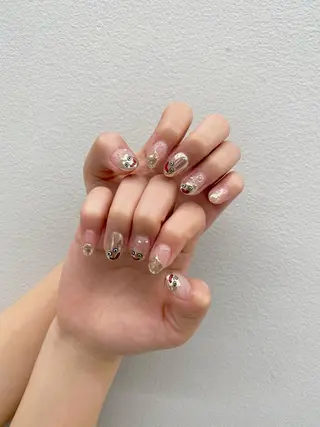 ミディアム カラー パーマ ヘアアレンジ ネイル 京都レイヤーカット/ 縮毛矯正/羽柴りくのヘアスタイル