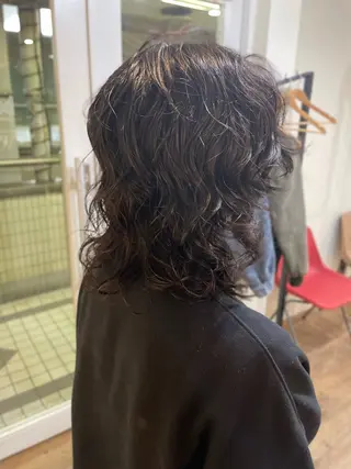 ミディアム パーマ YUKI 新宿 カット/パーマのヘアスタイル